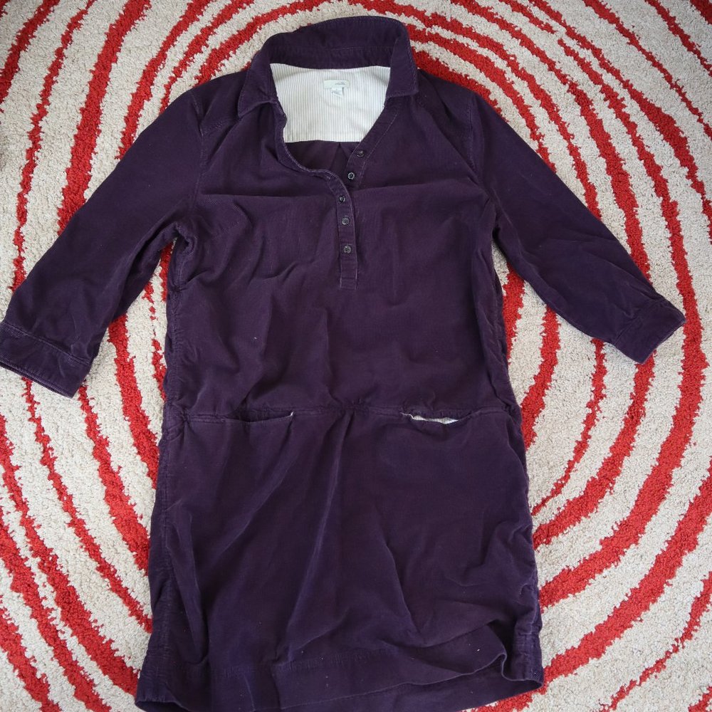 Women's Odille Mini Dress Very Good Condition Purple Corduroy size 8